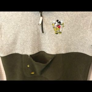 Disney Mickey Mouse 1/4 Zip Fleece w/ Pouch